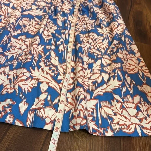 🍁SALE🍁MAEVE Anthropologie Printed Flutter-Sleeve Babydoll Floral Midi Dress XS - Picture 7 of 7